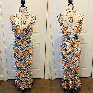 Free People Patterned Low Back Maxi Dress